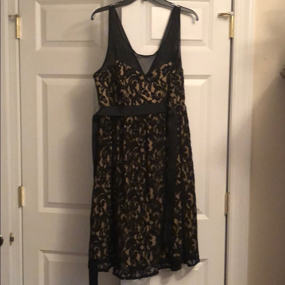Torrid gold lace dress
